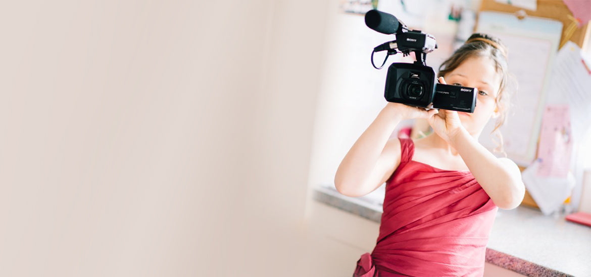 Easy to use cameras make filming your wedding a breeze.